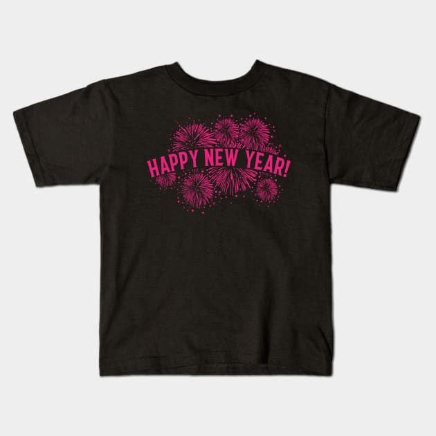 Happy New Year! Kids T-Shirt by FamiLane